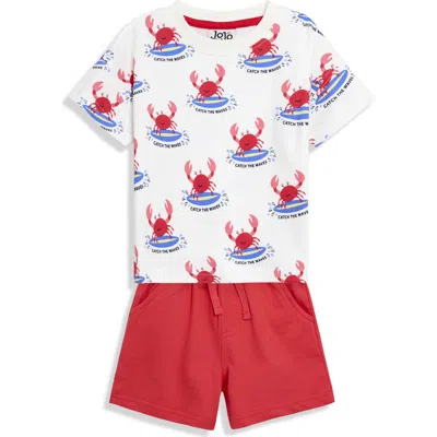 Jojo Maman Bébé Jojo Maman Bebe Crab Print Cotton T-shirt & Shorts Set