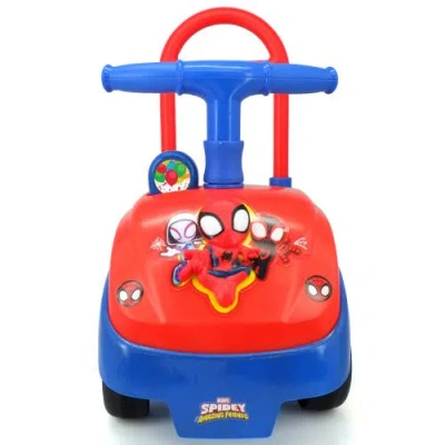Kiddieland Spidey Foldable Handle Rideon W/ Interactive Dashboard & Sounds