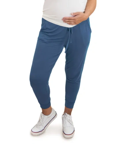 Kindred Bravely Relaxed Fit Maternity Sweatpants In Blue