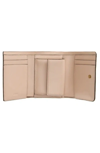 Chloé Iconic Mini Leather Trifold Wallet In Neutral