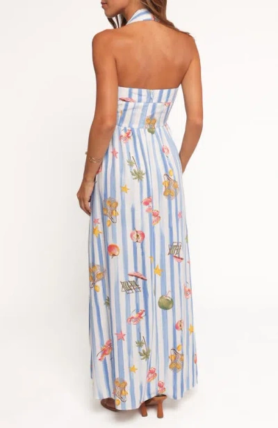 Petal And Pup Petal & Pup Kiera Print Halter Maxi Dress In Multi