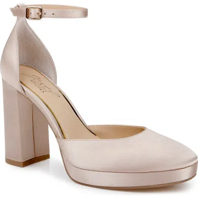 Jewel Badgley Mischka Women's Stephanie Closed Toe Platform Pumps In Gold