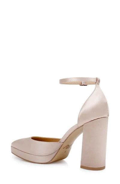 Jewel Badgley Mischka Women's Stephanie Closed Toe Platform Pumps In Gold