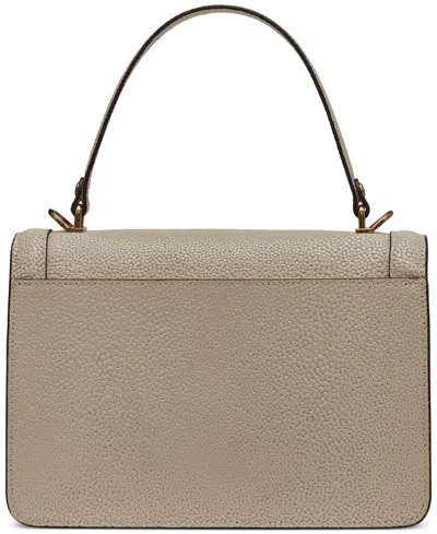 Karl Lagerfeld Simone Patent Flap Crossbody Bag In Brown