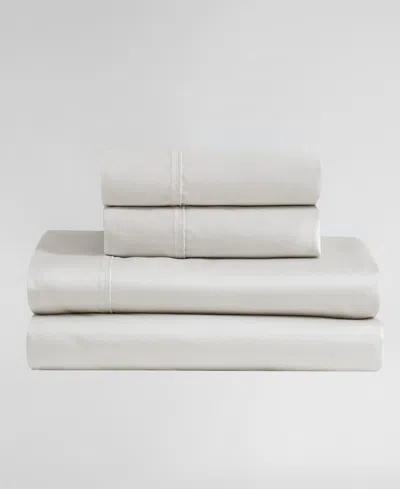 Calvin Klein Rekoop Solid 400-thread Count Sateen 4-pc. Sheet Set, Queen In Brown