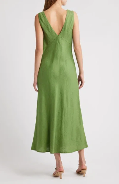 Rails Avianna Linen Midi Dress In Green