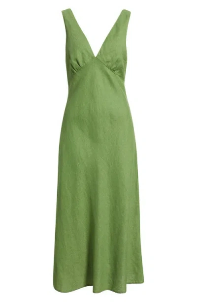 Rails Avianna Linen Midi Dress In Green