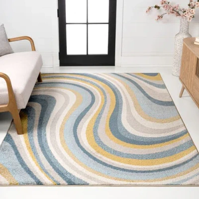 Jonathan Y Flow Abstract Swirl Area Rug In Multi