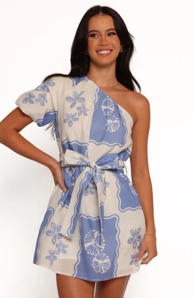 Petal And Pup Petal & Pup Dylan Printed One-shoulder Minidress In Multi