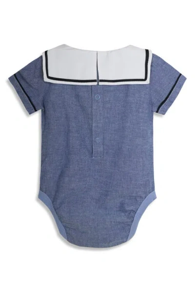 Jojo Maman Bébé Jojo Maman Bebe Sailor Collar Bodysuit & Pull-on Shorts Set