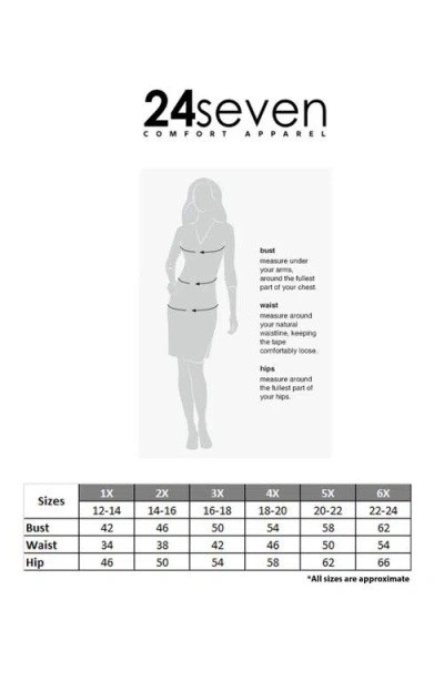 24seven Comfort Apparel Women's V Neck Cap Sleeve Knee Length Pocket Dress In Blue