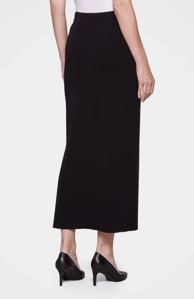 Misook Knit Maxi Skirt In Black