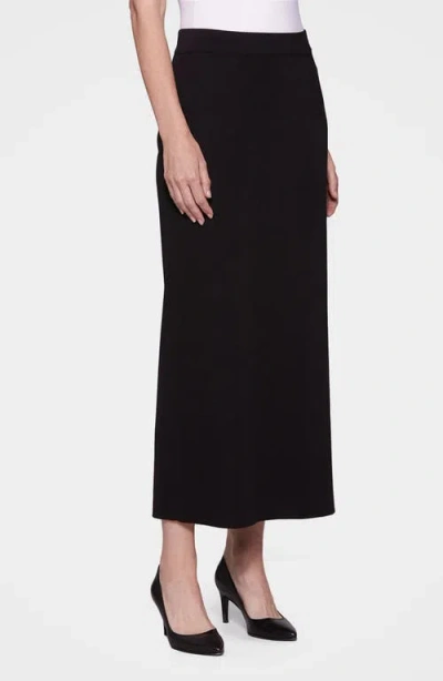 Misook Knit Maxi Skirt In Black