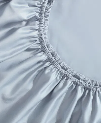 Calvin Klein Rekoop Solid 400-thread Count Sateen 4-pc. Sheet Set, Queen In Blue