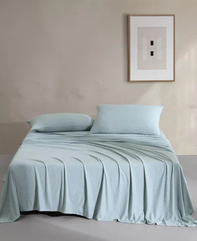 Calvin Klein Modern Cotton Melange Tencel Jersey 3-pc. Sheet Set, Twin In Blue