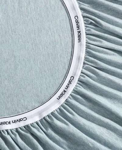 Calvin Klein Modern Cotton Melange Tencel Jersey 3-pc. Sheet Set, Twin In Blue