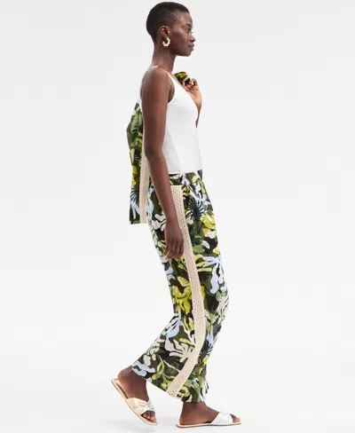 On 34th Womens Leaf Print Shirt Leaf Print Wide Leg Pants Camisole Exclusively At Macys