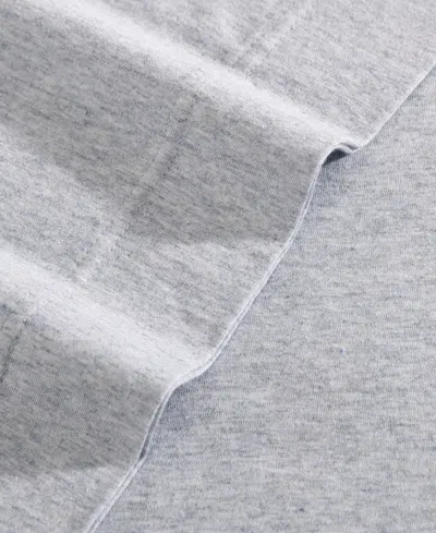 Calvin Klein Modern Melange Jersey 4 Piece Sheet Set, Queen In Gray