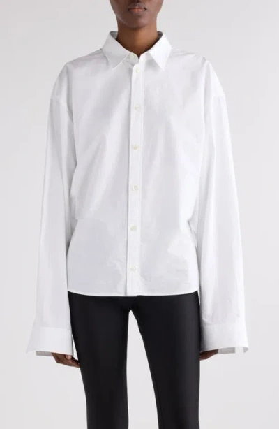 Balenciaga Outerwear Shirt And Blouse White In White