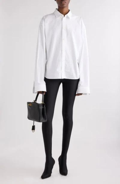 Balenciaga Outerwear Shirt And Blouse White In White