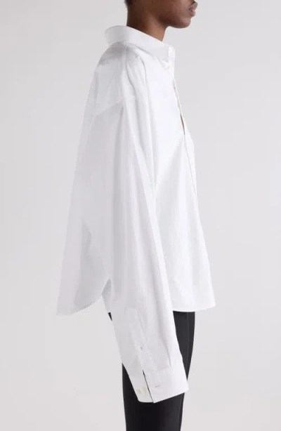Balenciaga Outerwear Shirt And Blouse White In White