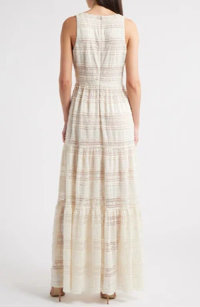 Eliza J Women's Lace Tiered Maxi Dress In Neutral