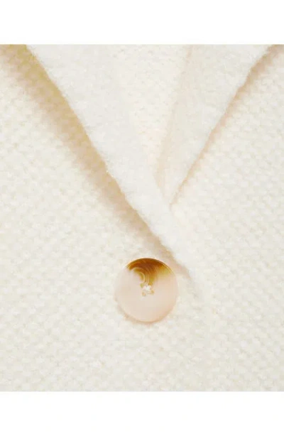 Mango Women's Knitted Long Coat In Gray