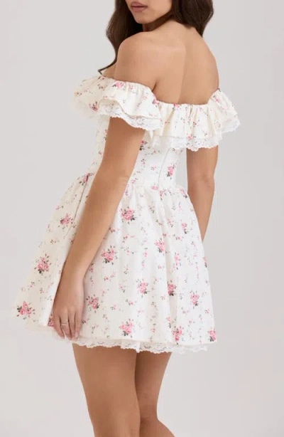 House Of Cb Jaide Off The Shoulder Minidress In White