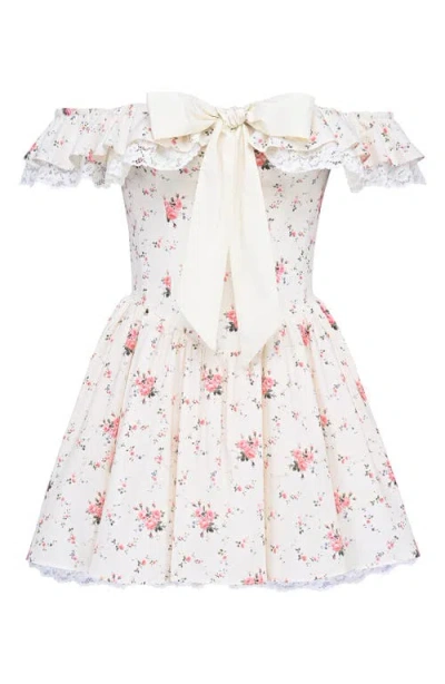 House Of Cb Jaide Off The Shoulder Minidress In White