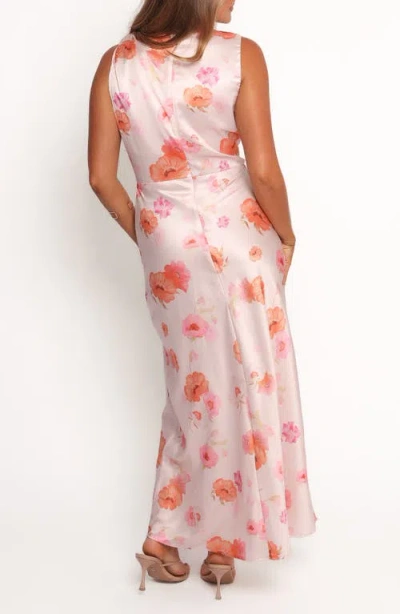 Petal And Pup Petal & Pup Frayla Floral Print Satin Dress In Multi