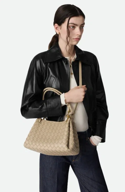 Bottega Veneta Small Parachute Intrecciato Leather Shoulder Bag