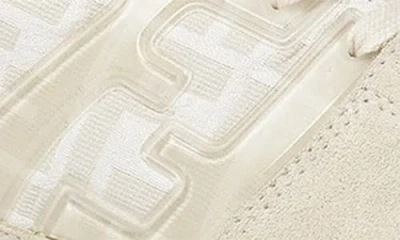 Fendi Match Ff Jacquard And Leather Sneakers In Neutral