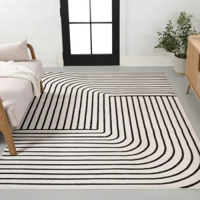 Jonathan Y Odense High-low Minimalist Angle Geometric Indoor/outdoor Area Rug In Multi