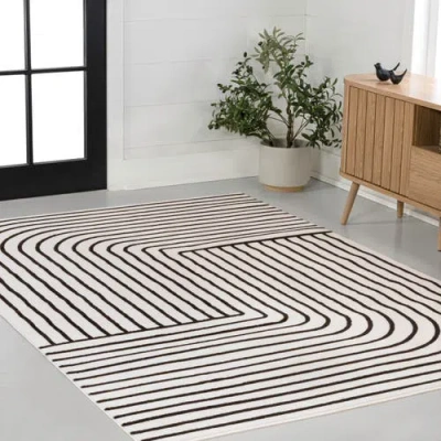 Jonathan Y Odense High-low Minimalist Angle Geometric Indoor/outdoor Area Rug In Multi