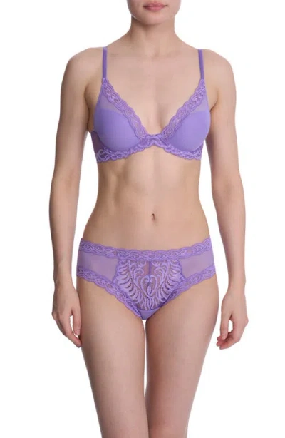 Natori Feathers Hipster Briefs In Purple
