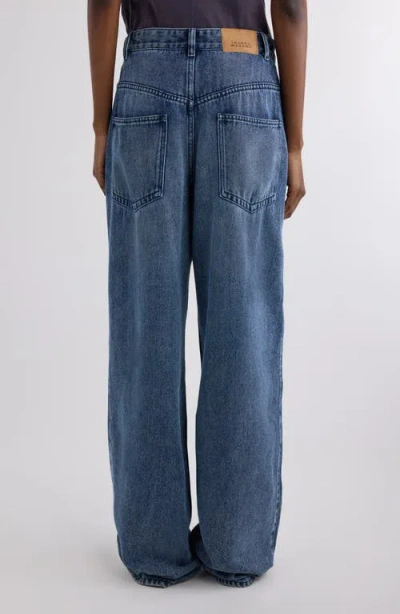 Isabel Marant Rodayna Wide Leg Jeans In Blue
