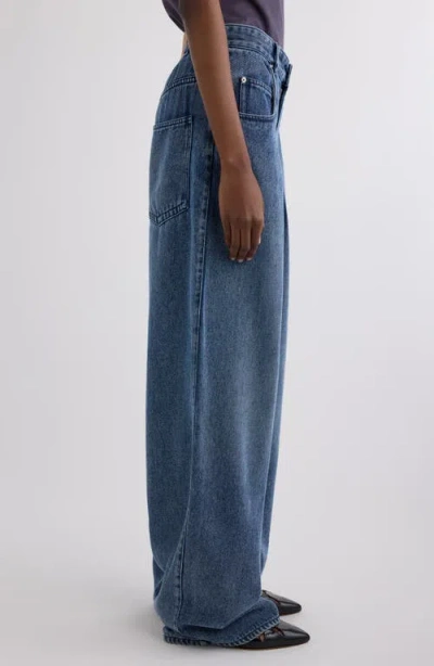 Isabel Marant Rodayna Wide Leg Jeans In Blue