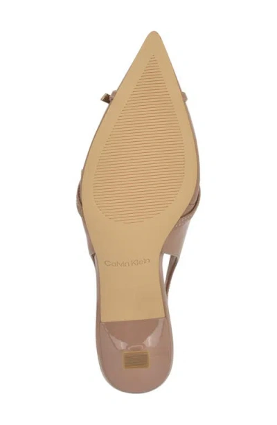 Calvin Klein Women's Tulissa Tapered Heel Slingback Pumps In Neutral