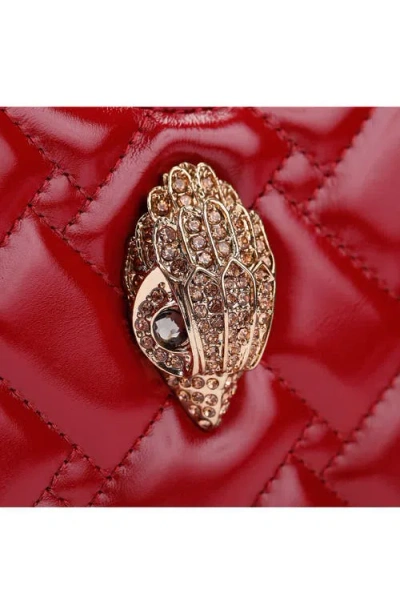 Kurt Geiger Kensington Heart Shape Crossbody In Red