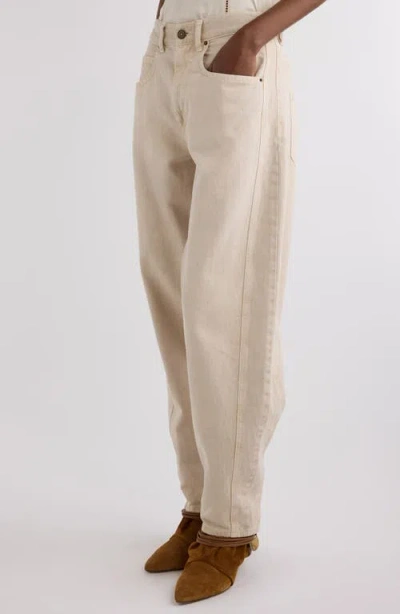 Isabel Marant Women Ecru Denim Oriane Barrel Jeans In Neutral