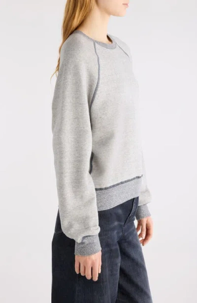 Chloé Logo Embroidered Fleece Sweatshirt In Gray