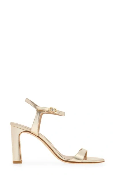 Stuart Weitzman Babette 85 Ankle Strap Sandal In Neutral