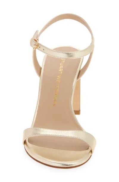 Stuart Weitzman Babette 85 Ankle Strap Sandal In Neutral