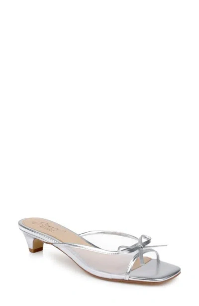 Jewel Badgley Mischka Women's Felisha Evening Slide Sandals In Silver