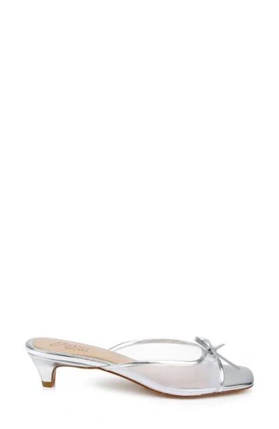 Jewel Badgley Mischka Women's Felisha Evening Slide Sandals In Silver