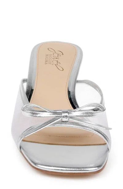 Jewel Badgley Mischka Women's Felisha Evening Slide Sandals In Silver