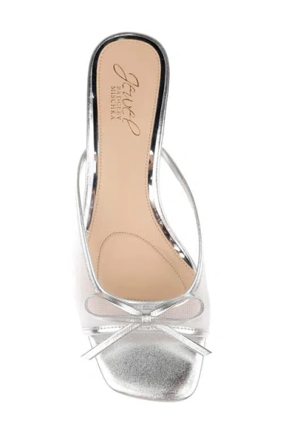 Jewel Badgley Mischka Women's Felisha Evening Slide Sandals In Silver