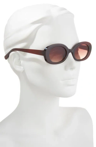 Bp. Oval Sunglasses In Brown