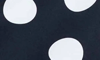 Foxcroft Carolina Dot Print Cotton Button-up Shirt In Blue