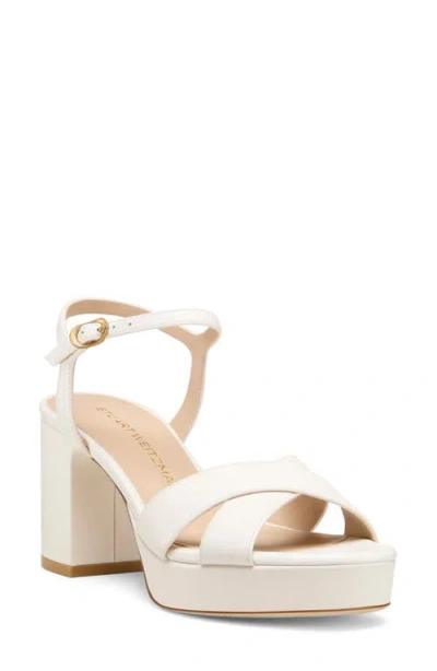 Stuart Weitzman Dayna Ankle Strap Platform Sandal In Multi